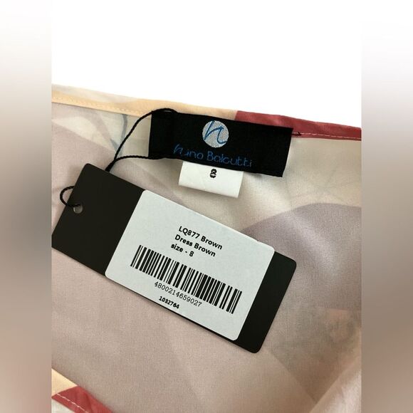 Nino Balcutti One Shoulder Dress New with Tags Size 8 - Picture 4 of 6